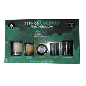 Sephora Mini Candle Sampler Set With Certificate New Boxed Gift Set 5 Candles